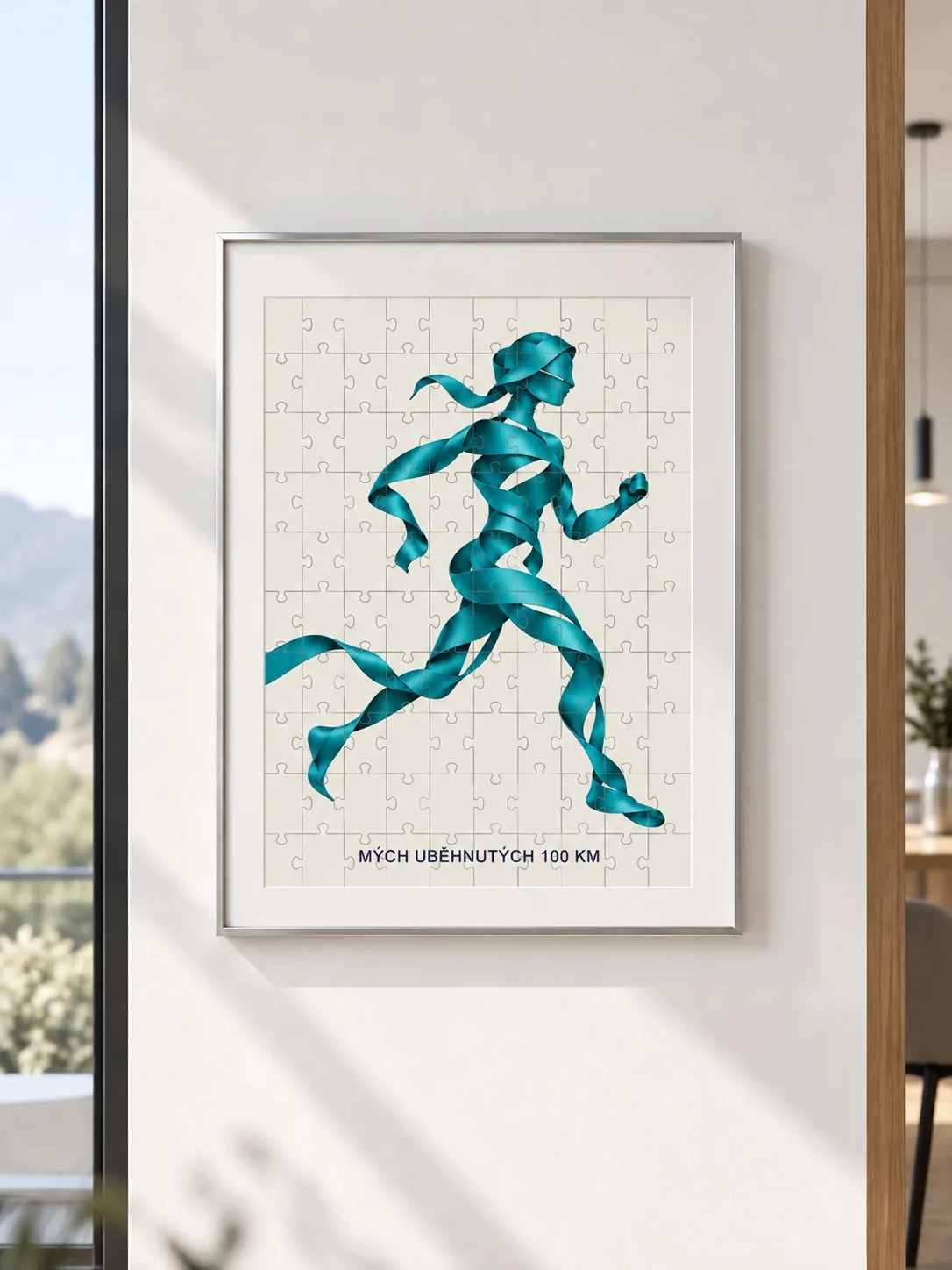 Mých uběhnutých 100 km — bez čísel, petrolejová